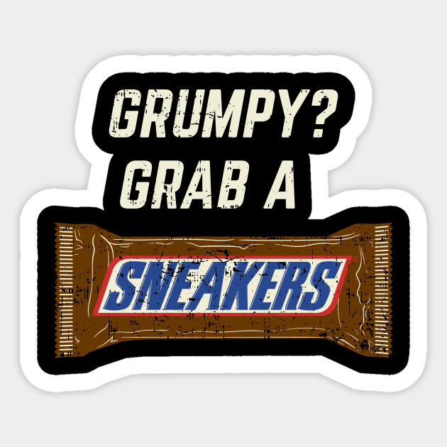 Grumpy? Grab a Sneakers Sticker by leynard99